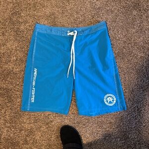 American Fighter Teal Men's Board Shorts